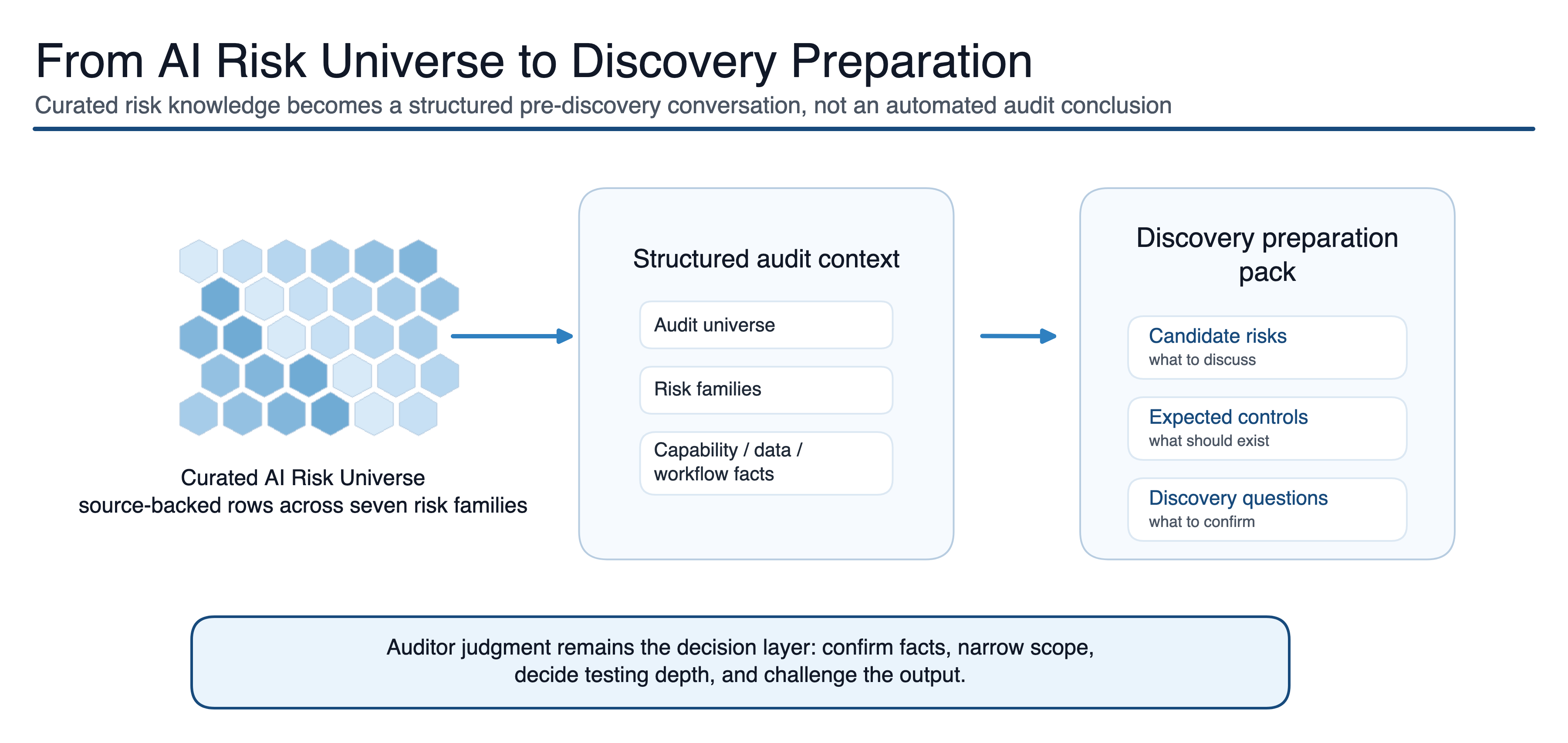 AIRUM from risk universe to discovery preparation